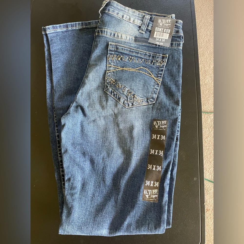 Mens B Tuff Jeans Size 34 x 34